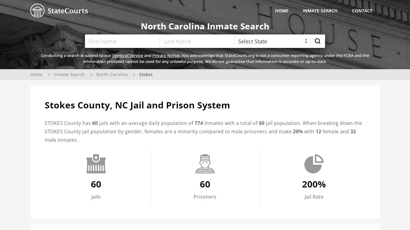 Stokes County, NC Inmate Search - StateCourts