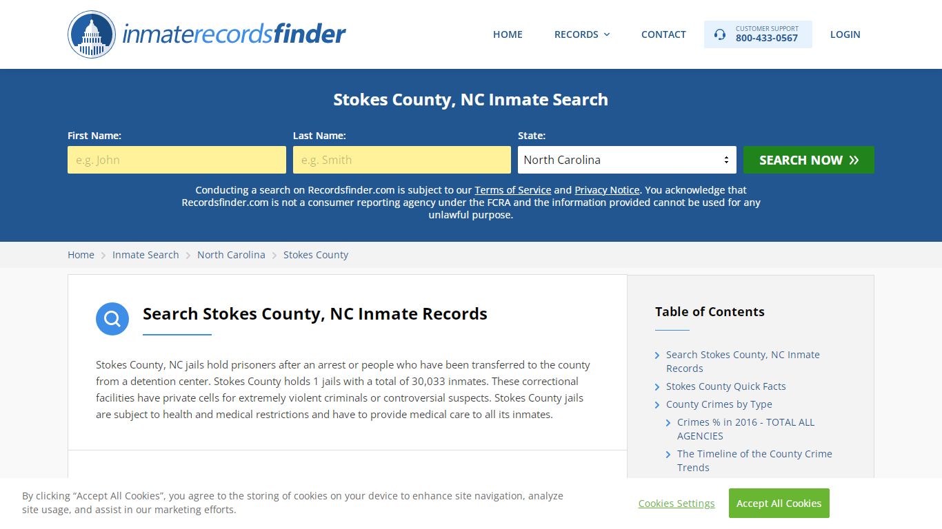 Stokes County, NC Inmate Lookup & Jail Records Online