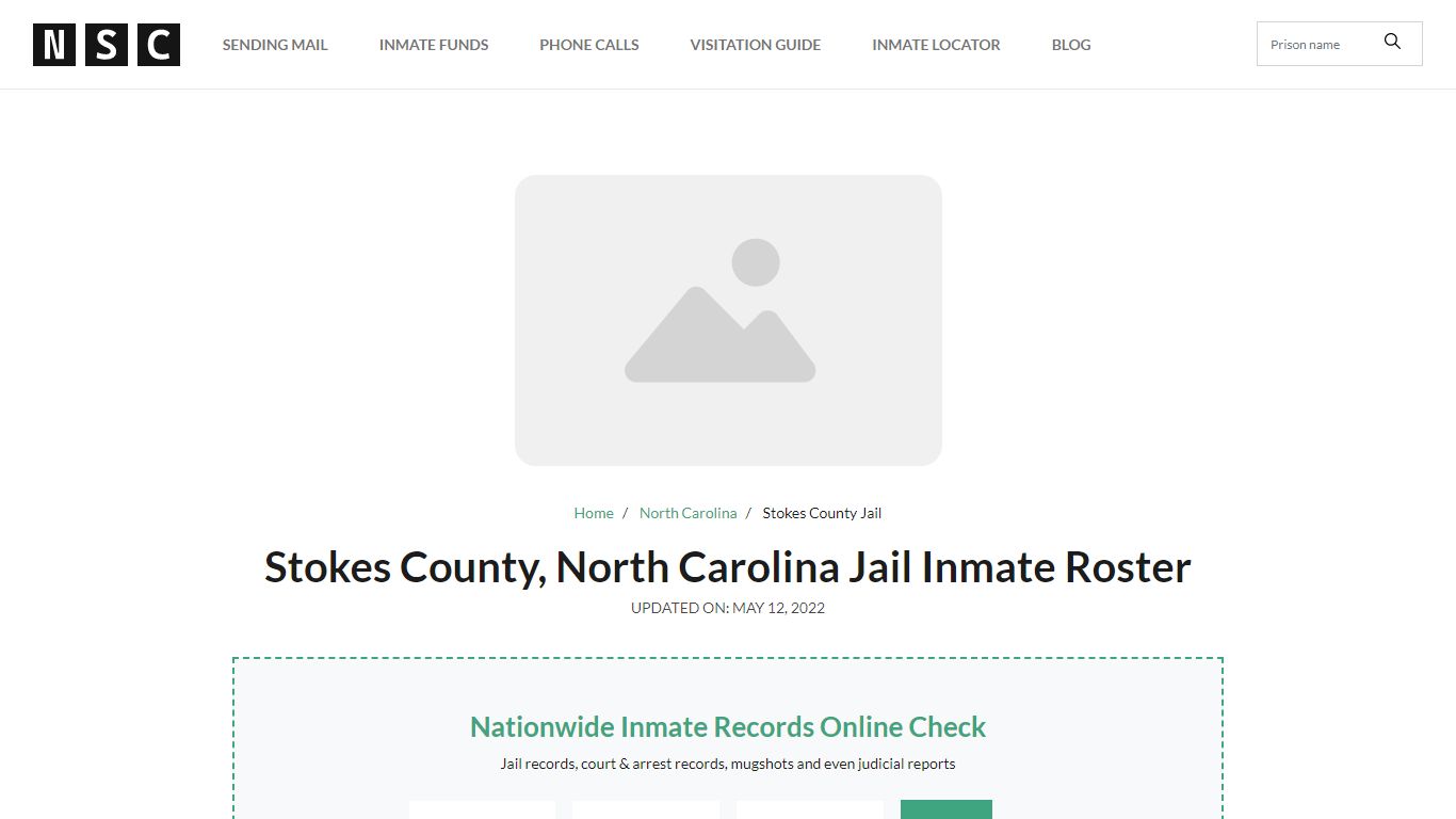 Stokes County, North Carolina Jail Inmate List